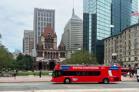 Boston Sightseeing Single Ride Pass mit Doppeldecker-Tourbus
