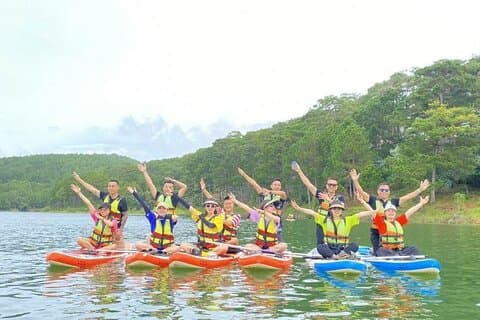 Experience SUP or Kayak Tour with a Guide in Tuyen Lam Lake