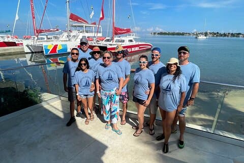 Privat katamaran og solnedgangskrydstogt til Ricks Cafe fra Negril