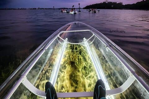 Siesta Key, Flórida - Clear Kayak LED Night Glass Bottom Tour