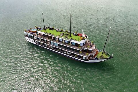 CROCIERA DI LUSSO A 5 STELLE 2 giorni 1 notte Visita alla baia di Halong e alla baia di Lan Ha