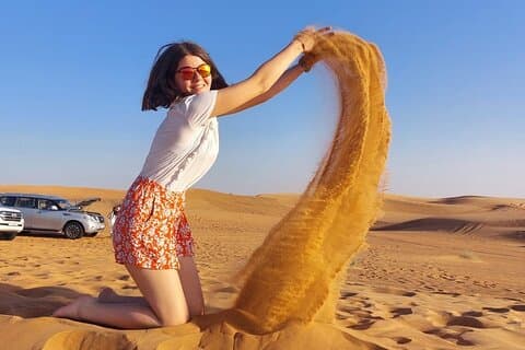 Private Morning Desert Safari com Camel Ride Falcon Fotos