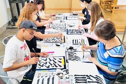 Art Meditation & Japanese Calligraphy in a Zen Garden