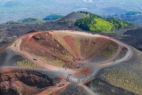 Visite privée de l'Etna avec expérience viticole de Taormina / Catane