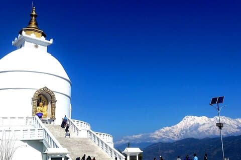 Excursão privada em Pokhara 3 ponto de vista da montanha