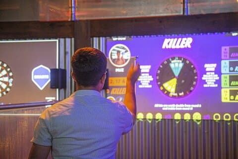 60 分間の拡張現実ダーツ