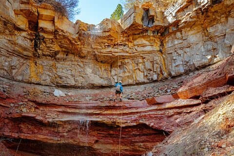 East Zion: aventure de canyoning d'une journée à Stone Hollow