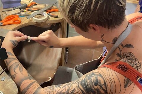 Make your own silver ring in a private jewelry workshop