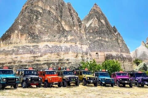 Safari en jeep avec vue en montgolfière en Cappadoce