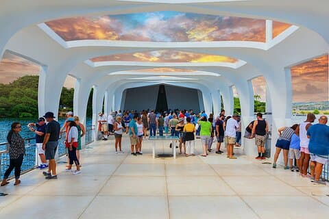 Hyllning till Pearl Harbor Arizona Memorial Tour