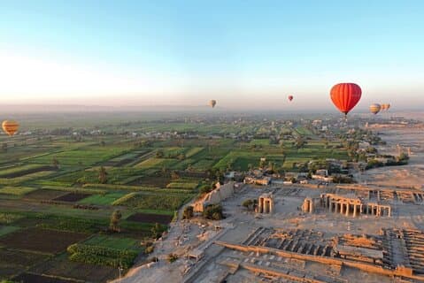 Sunrise Hot Air Balloon Ride Over Luxor Ancient Thebes