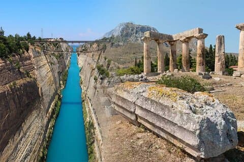 Nafplio Half-Day Private Tour to Ancient Corinth, Corinth Canal