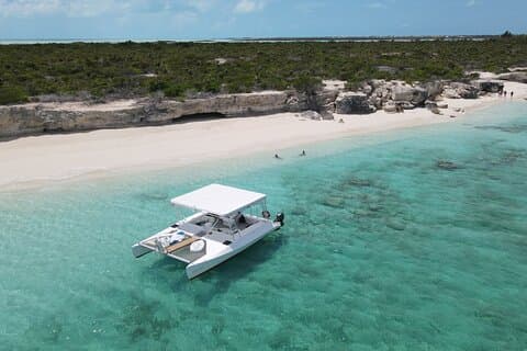 Halvdag privat charter i Caicos Cays