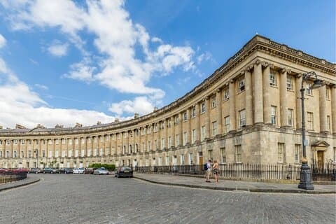 Bath Bridgeton Shoot Locations Walking Tour med en APP