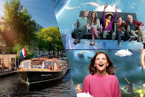Dette er Holland Ticket plus 1-times kanalrundfart i Amsterdam