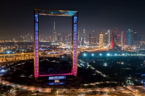 Privat rundtur i Dubai Frame med Burj Khalifa och Dubai Fountain