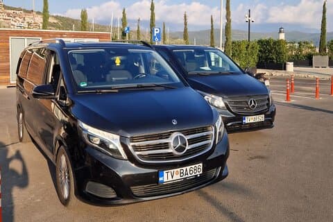 Privat transfer fra Tivat lufthavn til Herceg Novi, Meljine eller Igalo