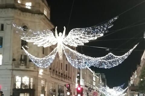 London Private Weihnachtsbeleuchtungs-Rundgang mit lokalem Guide