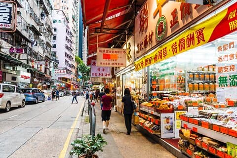 Privat mattur med lokalbefolkningen i Hong Kong
