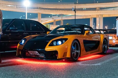大黒PA JDMカーシーンツアーin東京 ドリフトRX7