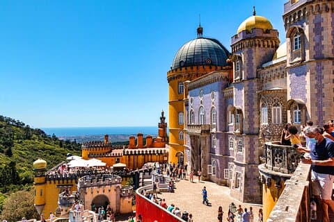 Gruppe tur til Sintra, Pena, Regaleira, Cabo da Roca & Cascais