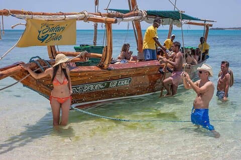 Journée complète Excursion privée à Zanzibar Safari Visite bleue (avec déjeuner)