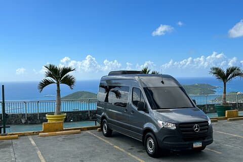 Private St. Thomas One Way Luxury Mercedes Van Limousine Service
