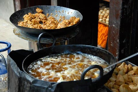 Gående lokal streetfood privat tur i Kathmandu