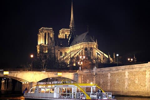 Paris by Night Tour og Seine River Cruise (valgfritt)