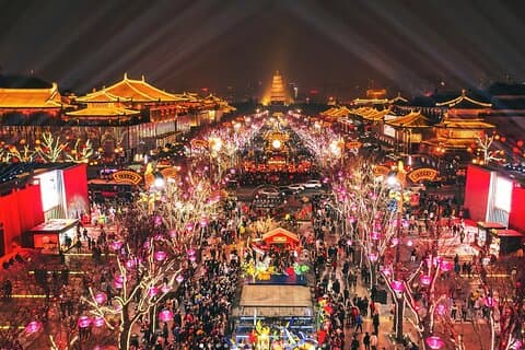 Visite nocturne privée de la dynastie Xi'an Tang Guangming City