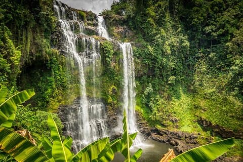 Tour privato di trekking alle cascate dell'altopiano di Bolaven a Pakse