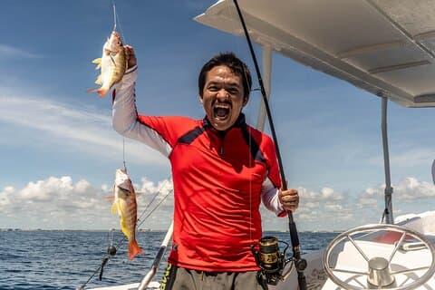 Aventure de pêche à Puerto Morelos en bateau de 26 pieds