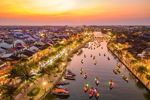 Tour privato della città di Hoi An sul fiume Thu Bon da Danang/Hoi An