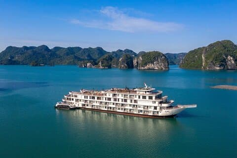 La croisière de nuit 5 étoiles la plus luxueuse de la baie d'Halong (2D1N)