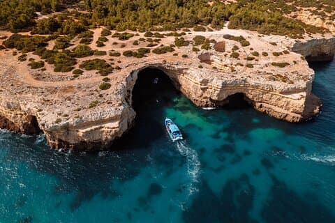 Grottes de Benagil et observation des dauphins - 2,5h