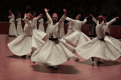 Cappadocië wervelende derwisjshow met ophalen en wegbrengen van hotel
