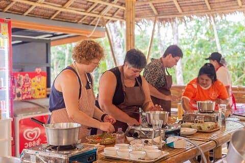 Khao Lak Elephant Sanctuary, Rubber Tapping & Coconut Cooking