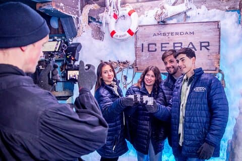 Xtracold Icebar Amsterdam, 3 drycker ingår