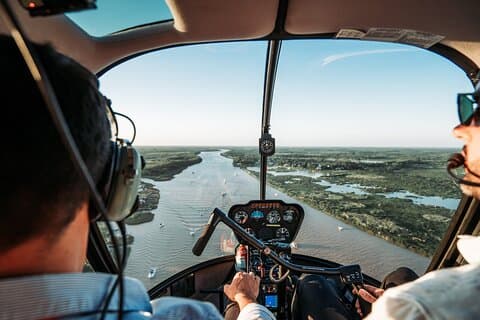 Historical tour to Martín García Island by helicopter