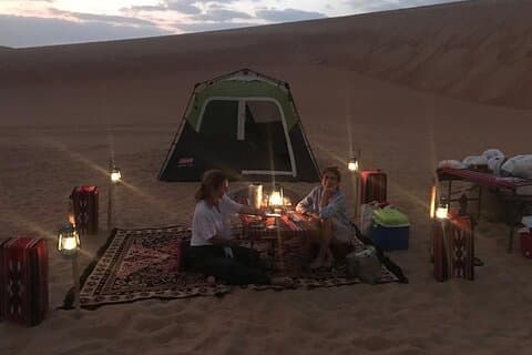 Private Liwa Overnight Camping with BBQ Dinner from Abu Dhabi