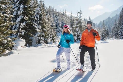 Schneeschuhwandern und Apfelweinverkostungsabenteuer