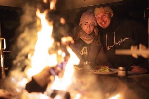 Middag med nordlysjagt i Rovaniemi