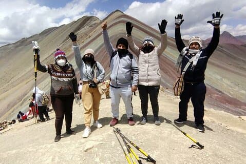 Verken de Regenboogberg in Vinicunca, Peru