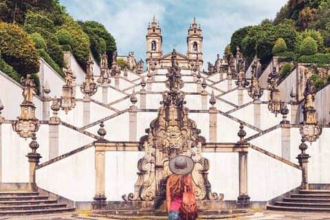 Privétour van 8 uur naar Braga en Guimaraes vanuit Porto Hotel met chauffeur en gids