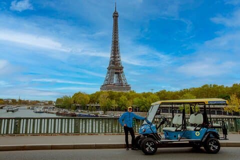 Carrito de golf en París - Tour privado guiado por la ciudad - Recogida incluida