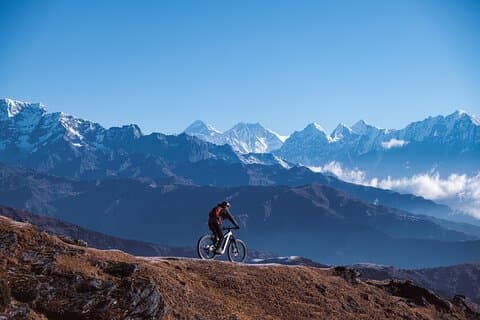 Mountainbiketocht van een hele dag met gids in Pokhara