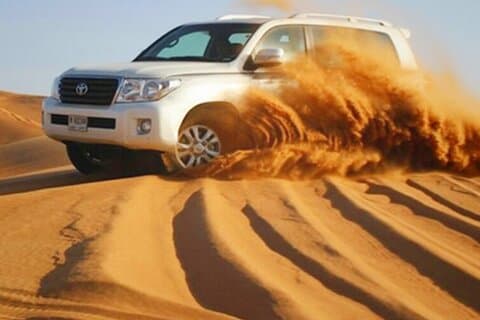 Dubai Mattina 4 ore Safari Sharing Jeep Sand Boarding & Camle Ride