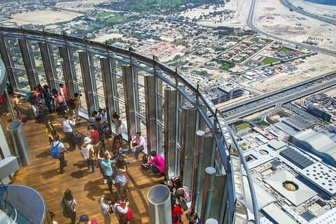 At The Top Burj Khalifa entrance with chocolate tasting