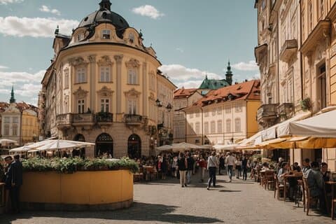 Privat transfer fra Budapest til Prag, engelsktalende chauffør