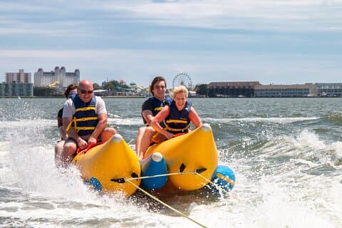 Passeios de banana boat em Ocean City, MD